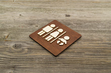 Load image into Gallery viewer, Unisex & Baby Changing Station Restroom Door Sign