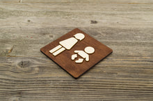 Load image into Gallery viewer, Women & Baby Changing Station Restroom Door Sign