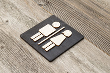 Załaduj obraz do przeglądarki galerii, Unisex Toilet Door Sign