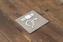 Załaduj obraz do przeglądarki galerii, Men & Handicapped Restroom Door Sign