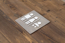 Load image into Gallery viewer, Unisex & Baby Changing Station Restroom Door Sign