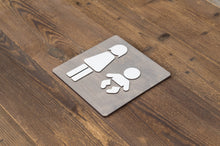 Load image into Gallery viewer, Women & Baby Changing Station Restroom Door Sign