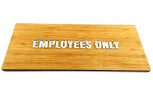 Load image into Gallery viewer, Custom Wording Door Plaque - Natural Bamboo & Acrylic Mirror Letters Door Sign