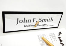 Load image into Gallery viewer, Personalised Acrylic &amp; Mirror Desk Name Plate
