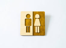 Załaduj obraz do przeglądarki galerii, Unisex Toilet Door Sign