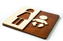 Załaduj obraz do przeglądarki galerii, Women & Nursery Toilet Door Sign