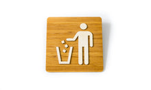 Załaduj obraz do przeglądarki galerii, Trash - Natural Bamboo Sign