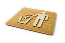 Załaduj obraz do przeglądarki galerii, Trash - Natural Bamboo Sign