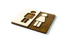 Załaduj obraz do przeglądarki galerii, Unisex Toilet Door Sign