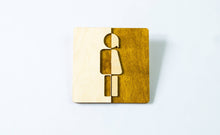 Załaduj obraz do przeglądarki galerii, Unisex Toilet Door Sign. Gender Neutral Bathroom Sign.