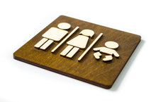 Załaduj obraz do przeglądarki galerii, Unisex & Nursery Toilet Door Sign