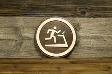 Załaduj obraz do przeglądarki galerii, Wooden Treadmill Gym Door Sign.