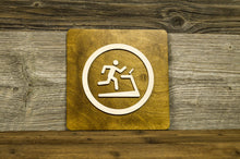 Załaduj obraz do przeglądarki galerii, Wooden Treadmill Gym Door Sign.