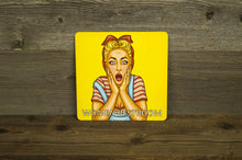 Załaduj obraz do przeglądarki galerii, Pop-Art Women Toilet Door Sign