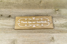 Załaduj obraz do przeglądarki galerii, Please Sign our Guestbook - Freestanding Sign