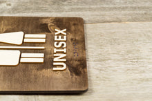 Załaduj obraz do przeglądarki galerii, Unisex, Men and Women Toilet Door Sign With Braille Dots