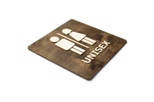 Załaduj obraz do przeglądarki galerii, Unisex, Men and Women Toilet Door Sign With Braille Dots