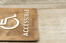 Załaduj obraz do przeglądarki galerii, Accessible Restroom, Toilet Door Sign With Braille Dots