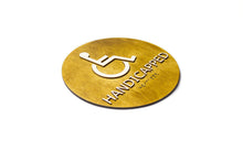 Załaduj obraz do przeglądarki galerii, Handicapped Restroom, Toilet Door Sign With Braille Dots