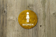 Załaduj obraz do przeglądarki galerii, Women Toilet Door Sign With Braille Dots