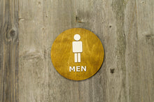 Załaduj obraz do przeglądarki galerii, Men Toilet Door Sign With Braille Dots