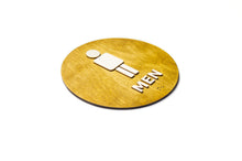 Załaduj obraz do przeglądarki galerii, Men Toilet Door Sign With Braille Dots