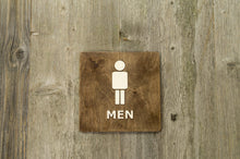 Load image into Gallery viewer, Men Toilet Door Sign With Braille Dots