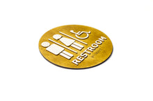 Załaduj obraz do przeglądarki galerii, Men / Women / Disabled Restroom Door Sign With Braille Dots