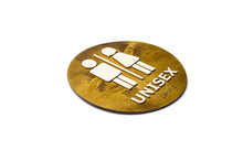 Załaduj obraz do przeglądarki galerii, Unisex, Men and Women Toilet Door Sign With Braille Dots