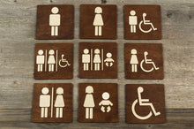 Załaduj obraz do przeglądarki galerii, Toilet Door Sign, WC Sign