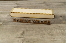 Załaduj obraz do przeglądarki galerii, Personalised Wooden Desk Name Plate. Custom last name plate.