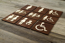 Załaduj obraz do przeglądarki galerii, Toilet Door Sign, WC Sign