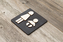 Load image into Gallery viewer, Women & Baby Changing Station Restroom Door Sign