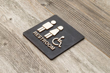 Załaduj obraz do przeglądarki galerii, Men, Women & Handicapped Restroom Door Sign