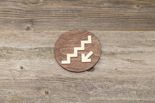 Załaduj obraz do przeglądarki galerii, Round Staircase downsign. Stairway plate.