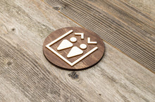 Załaduj obraz do przeglądarki galerii, Round Elevator sign. Lift plate.