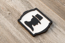 Załaduj obraz do przeglądarki galerii, Retro Style MEN Wooden Restroom Door Sign