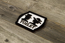 Załaduj obraz do przeglądarki galerii, Retro Style Unisex Toilet Door Sign