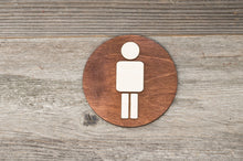 Załaduj obraz do przeglądarki galerii, Round Men Toilet Door Sign