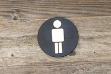 Załaduj obraz do przeglądarki galerii, Round Men Restroom Door Sign