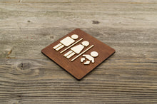 Załaduj obraz do przeglądarki galerii, Unisex & Baby Changing Station Restroom Door Sign