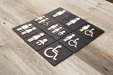 Załaduj obraz do przeglądarki galerii, Toilet Door Signs, WC Signs