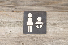 Load image into Gallery viewer, Women & Baby Changing Station Restroom Door Sign
