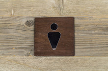 Załaduj obraz do przeglądarki galerii, Toilet Door Sign With Mirror Symbols