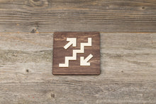 Załaduj obraz do przeglądarki galerii, Staircase up and down sign. Stairway plate.
