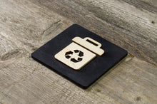 Load image into Gallery viewer, Trash Bin with recycling symbol