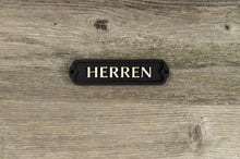 Load image into Gallery viewer, Herren-Men Restroom Door Sign