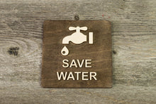Załaduj obraz do przeglądarki galerii, Save water sign
