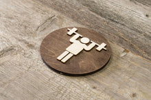 Load image into Gallery viewer, Men Changing Room Wooden Sign