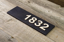 Load image into Gallery viewer, Door Number Wooden Sign
